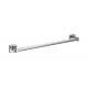 Barre porte-serviette, ronde, tout en inox - brillant