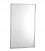 Specchio con cornice, in acciaio inox lucidato lucido (457 x 610 mm)