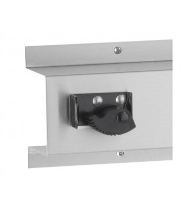 Porte-balai en applique, inox, 3 supports