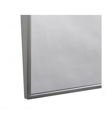 Miroir verre incliné, encadré inox monobloc 61 cm X 91 cm