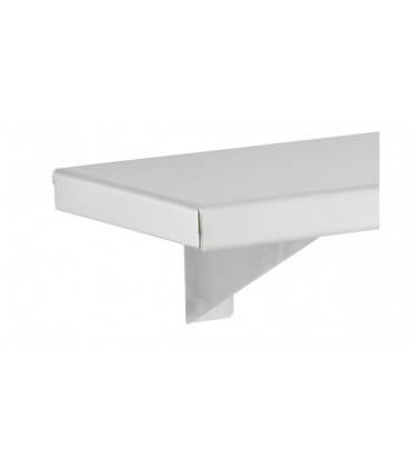 Étagère inox en applique