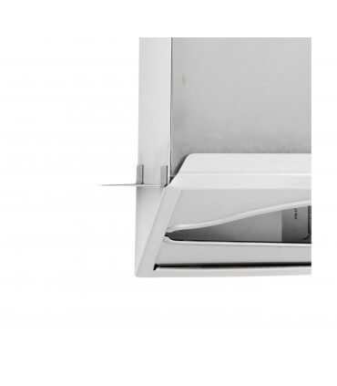Distributeur d'essuie mains encastré derrière le miroir