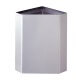 Poubelle de coin en applique, inox - contenance 49 L