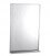 Mirror with stainless steel channel frame and shelf (46 x 61 cm)