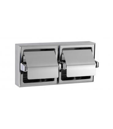 Porte-papier toilette en applique avec capot