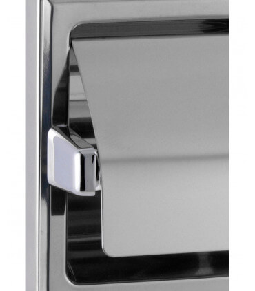 Porte-papier toilette en applique avec capot