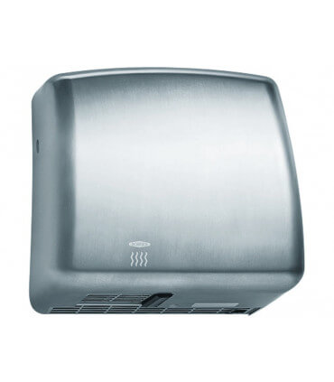 Sèche-mains en inox brossé